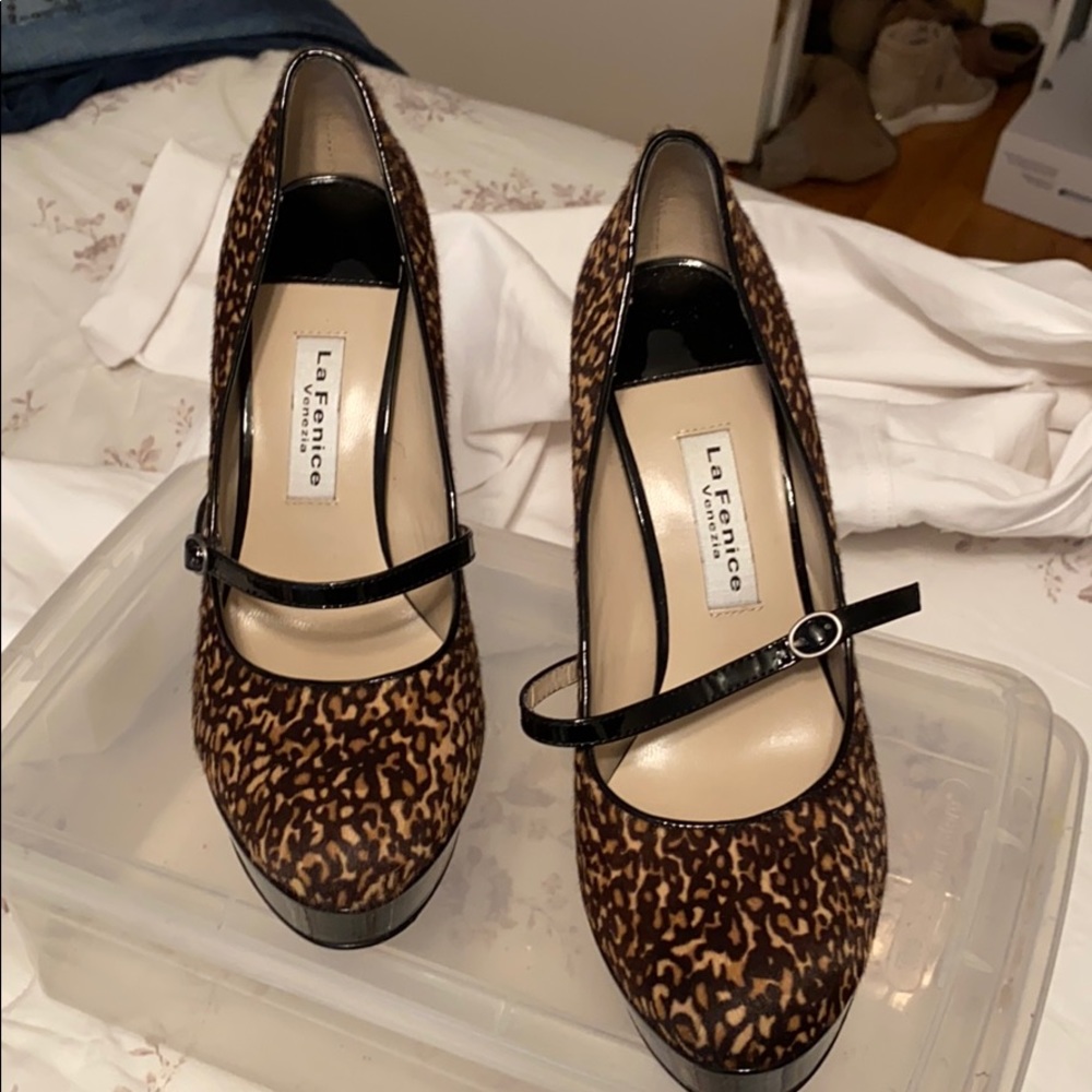 Animal print heels